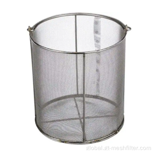 Wire Mesh Filter Bucket Strainer Stainless steel Wire Mesh Filter Basket Manufactory